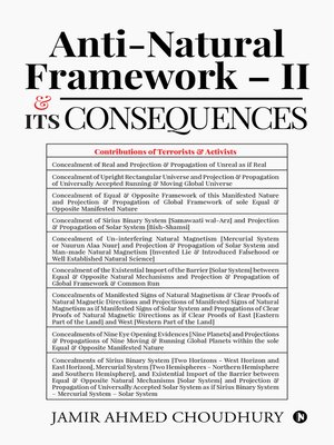 cover image of Anti-Natural Framework – Ii & Its Consequences